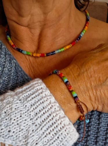 Customer photo review of Jaspis Chakra Set - Necklace & Bracelet