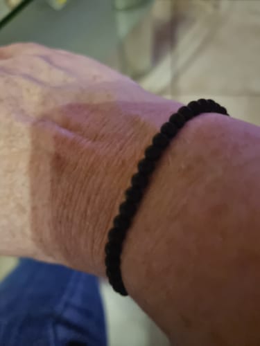 Customer photo review of Obsidian Bracelet