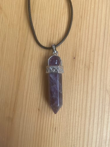 Customer photo review of Amethyst Necklace