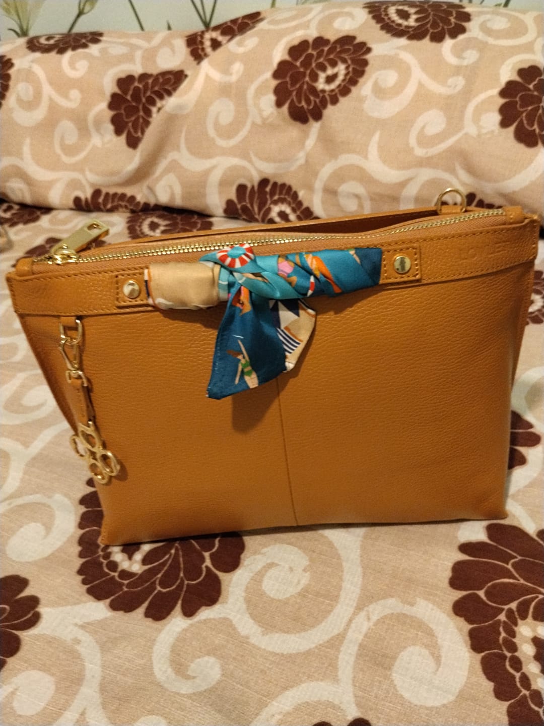 Customer photo review of BORSA SOFY PELLE CUOIO