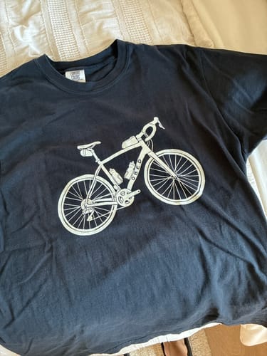 Customer photo review of Custom Bike Tee