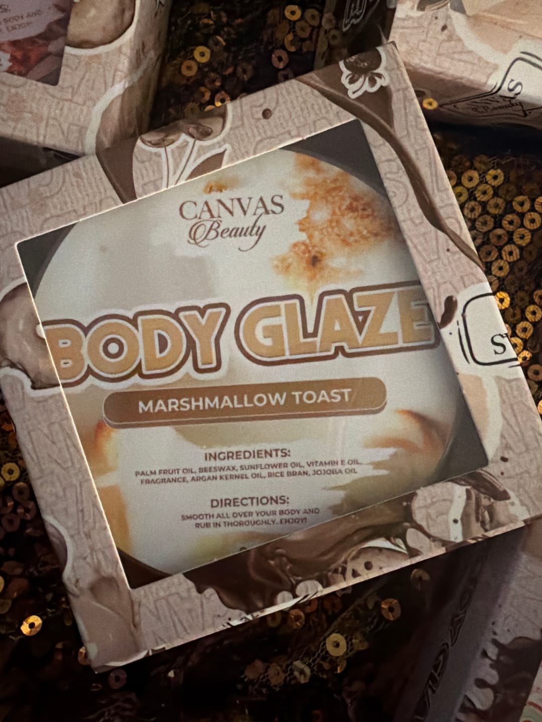 Customer photo review of (NEW) BODY GLAZE: MARSHMALLOW TOAST