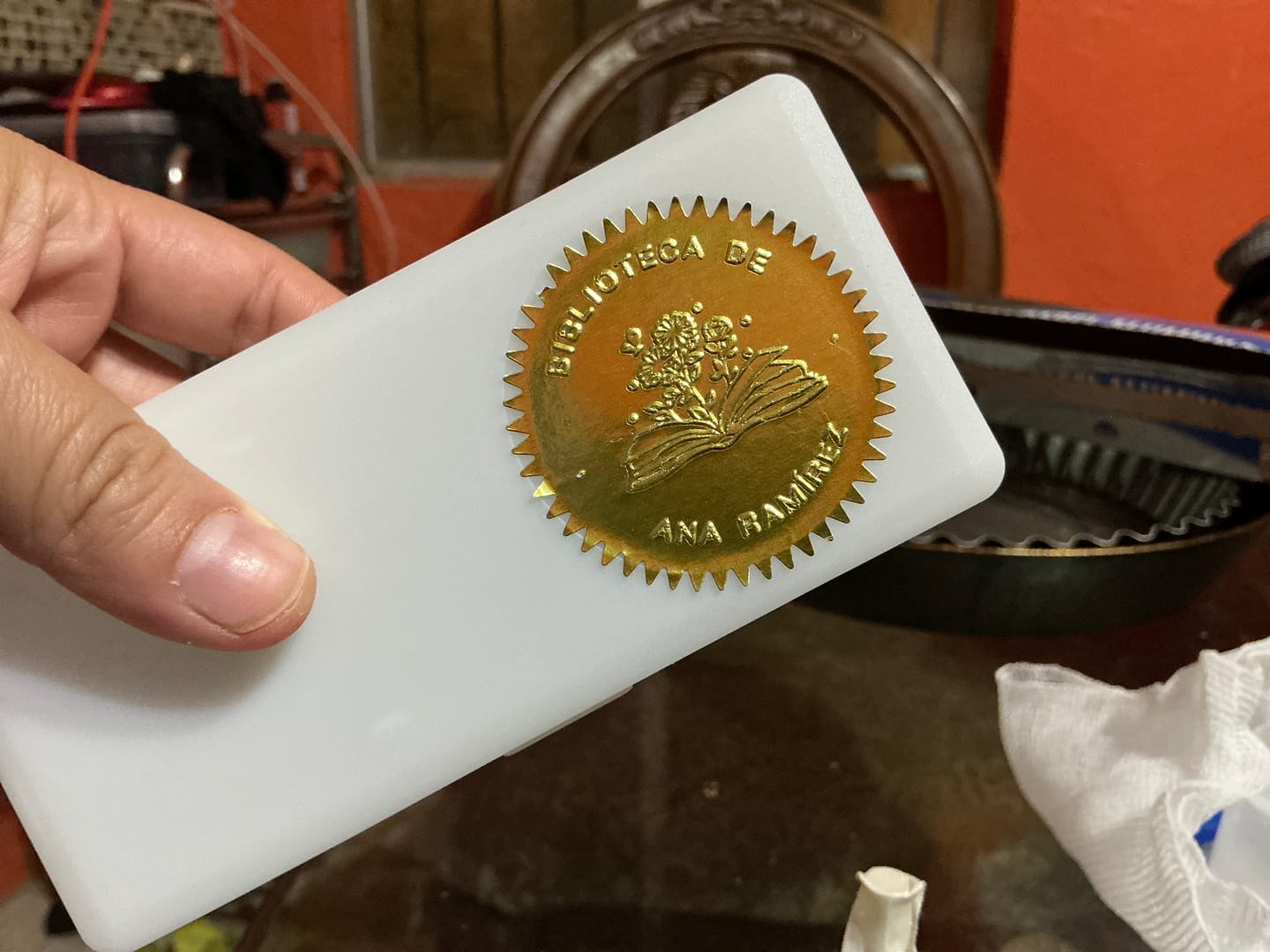 Customer photo review of Embosador de libros