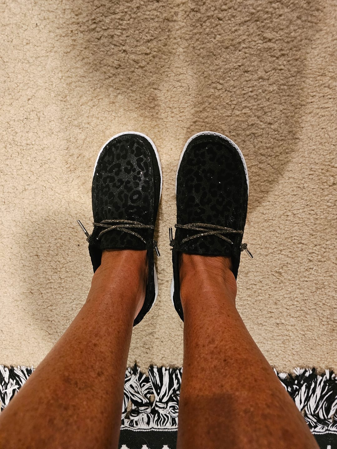 Customer photo review of Very G Black Holly Leopard Shoes