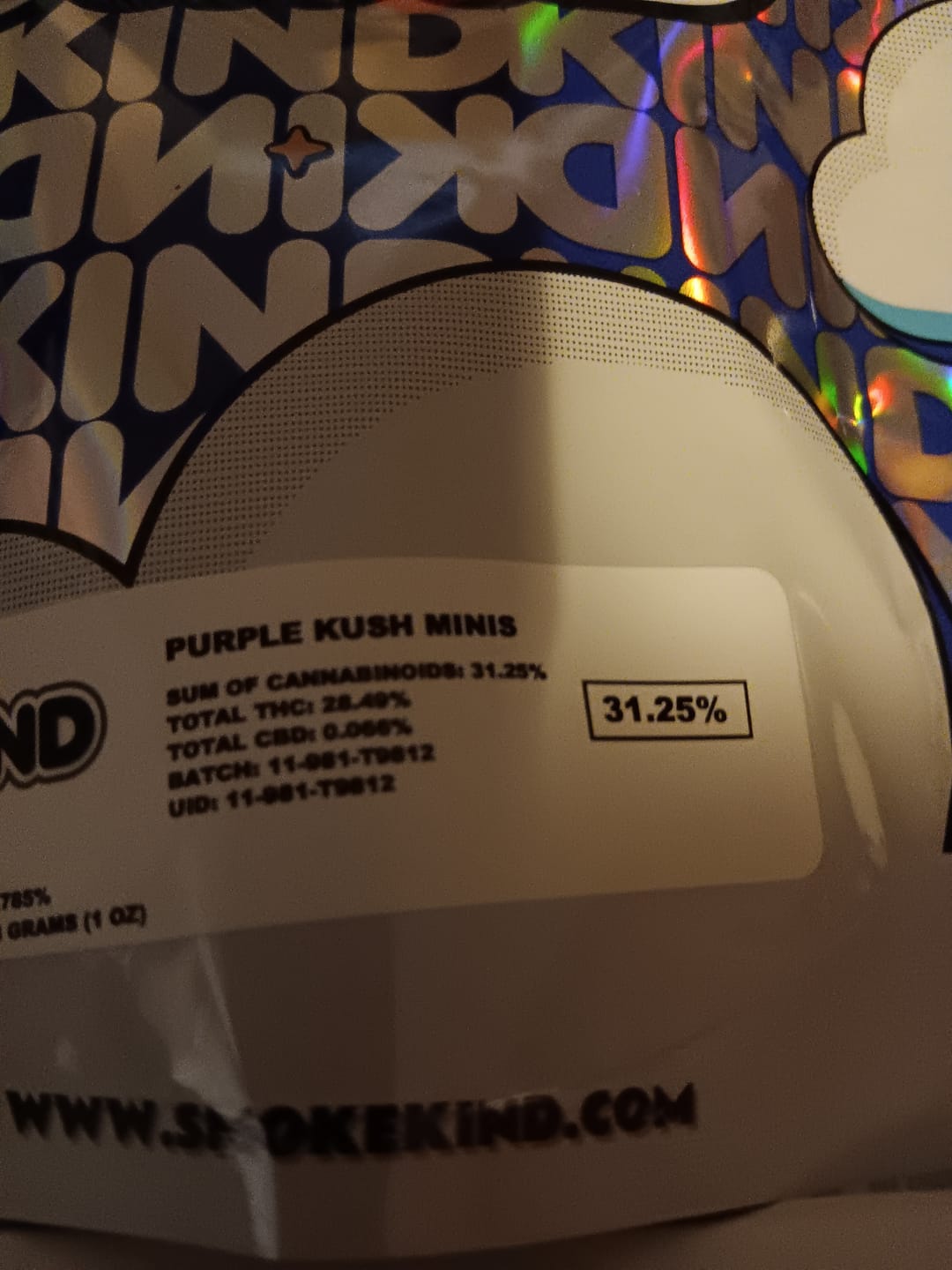 Customer photo review of Purple Kush - Minis - 28 Grams - Indica