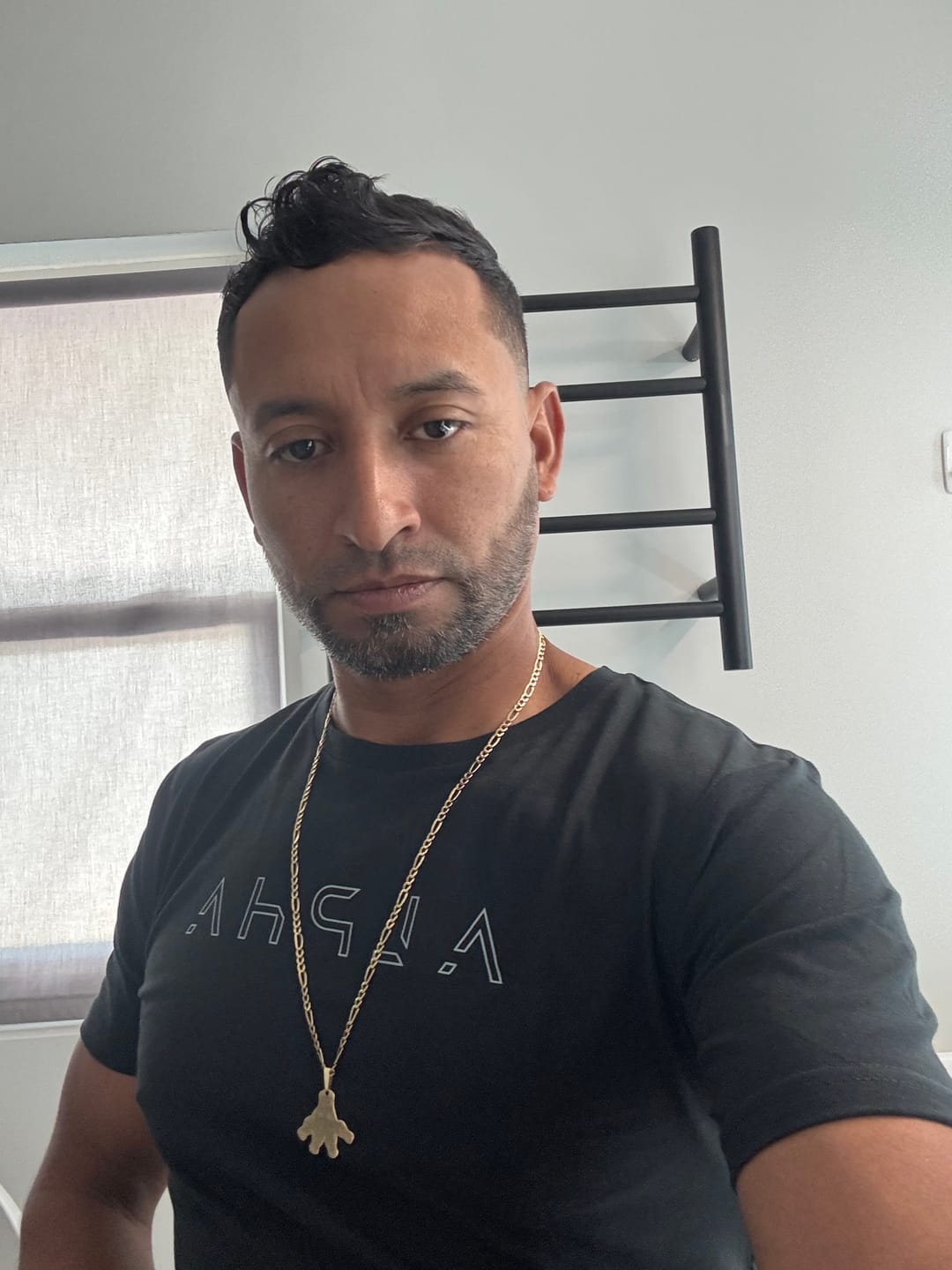 Customer photo review of Alpha Tee Black