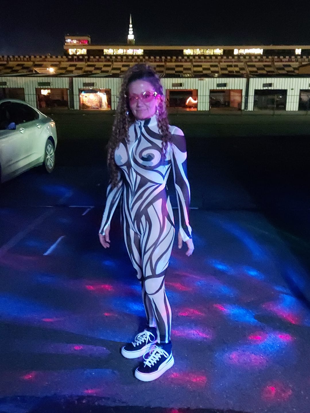 Customer photo review of Fill In The Blanks Mesh Costume