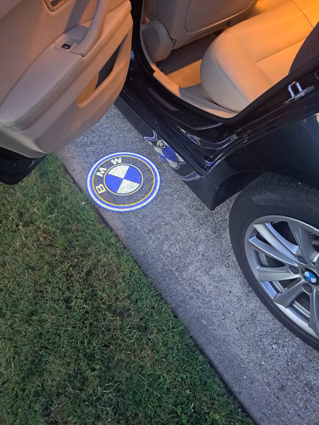 Customer photo review of BMW F SERIES DOOR LIGHTS