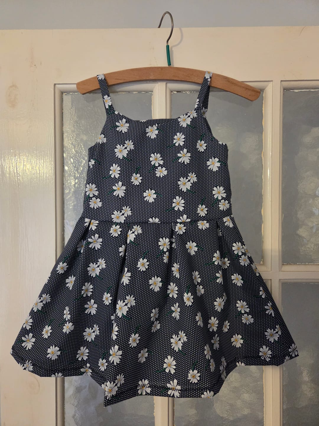 Customer photo review of White Flowers and Polka Dots Polycotton Fabric