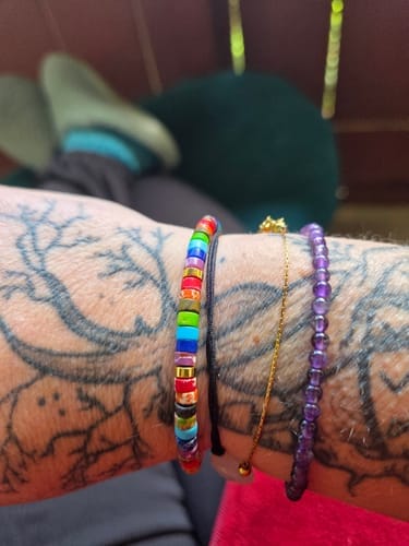 Customer photo review of 7 Chakra Energy Bracelet - Jaspis