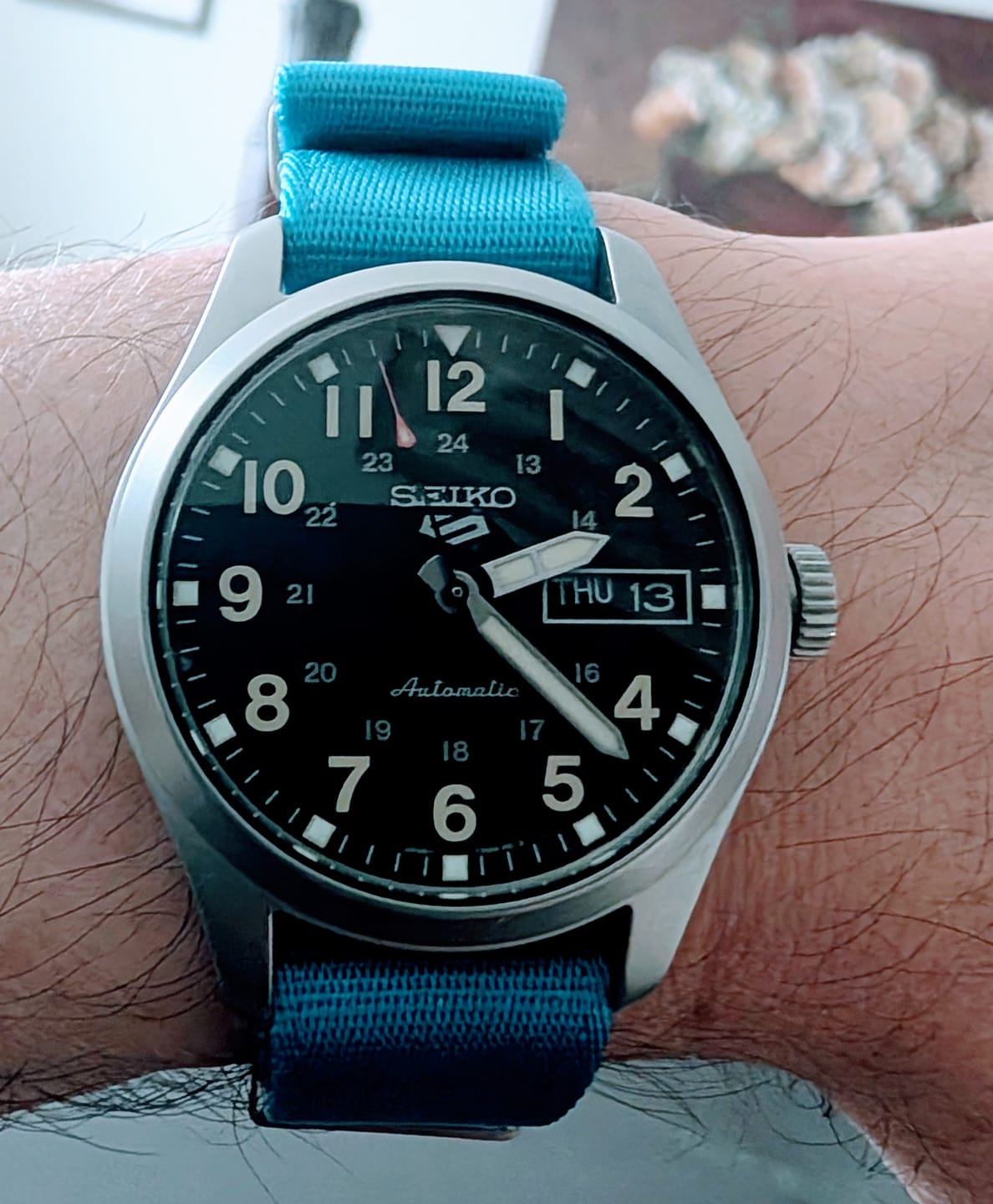 Customer photo review of Sahara Premium Nylon Watch Strap