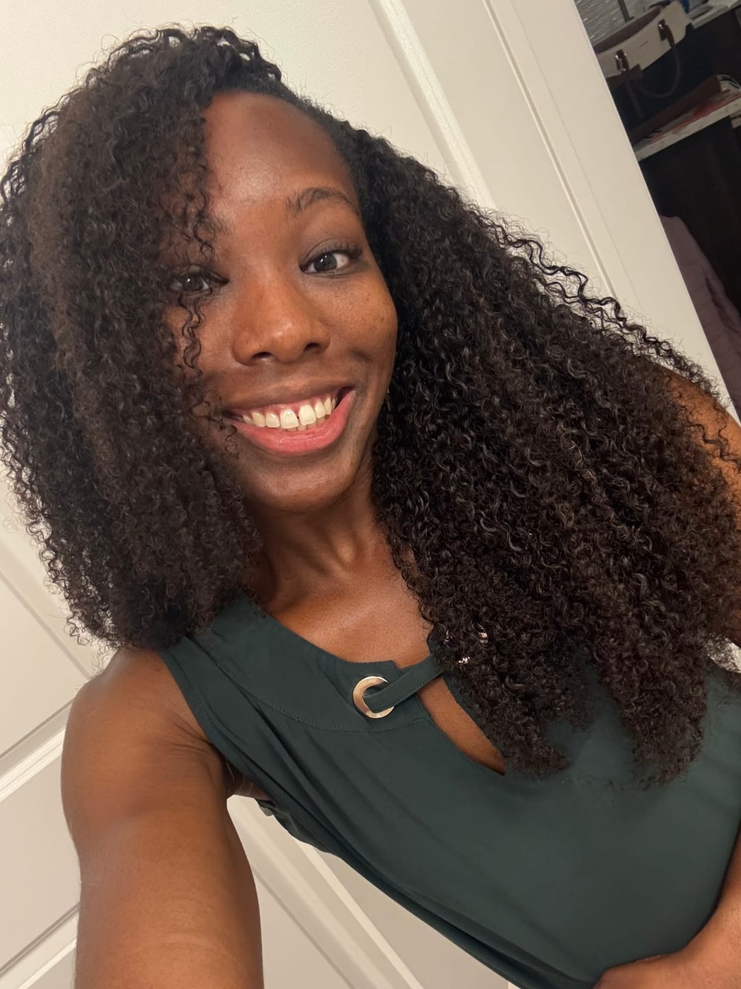 Customer photo review of Multi-Textured Kinky Curly Crochet Hair