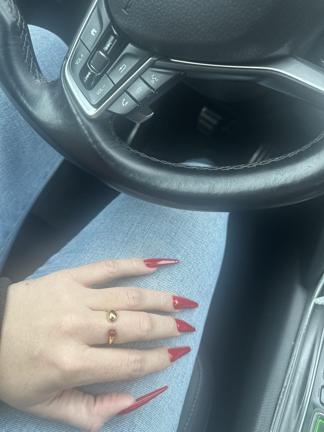 Customer photo review of Carnelian Ring - Cluster