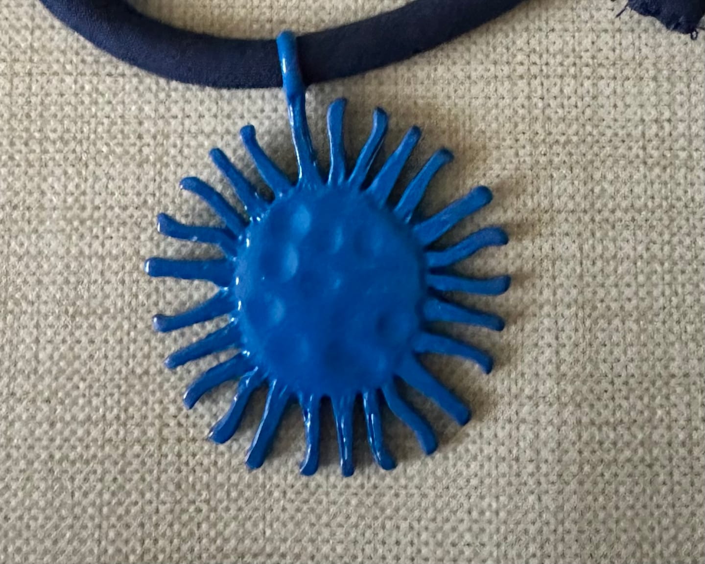 Customer photo review of CIONDOLO SOLE AZZURRO