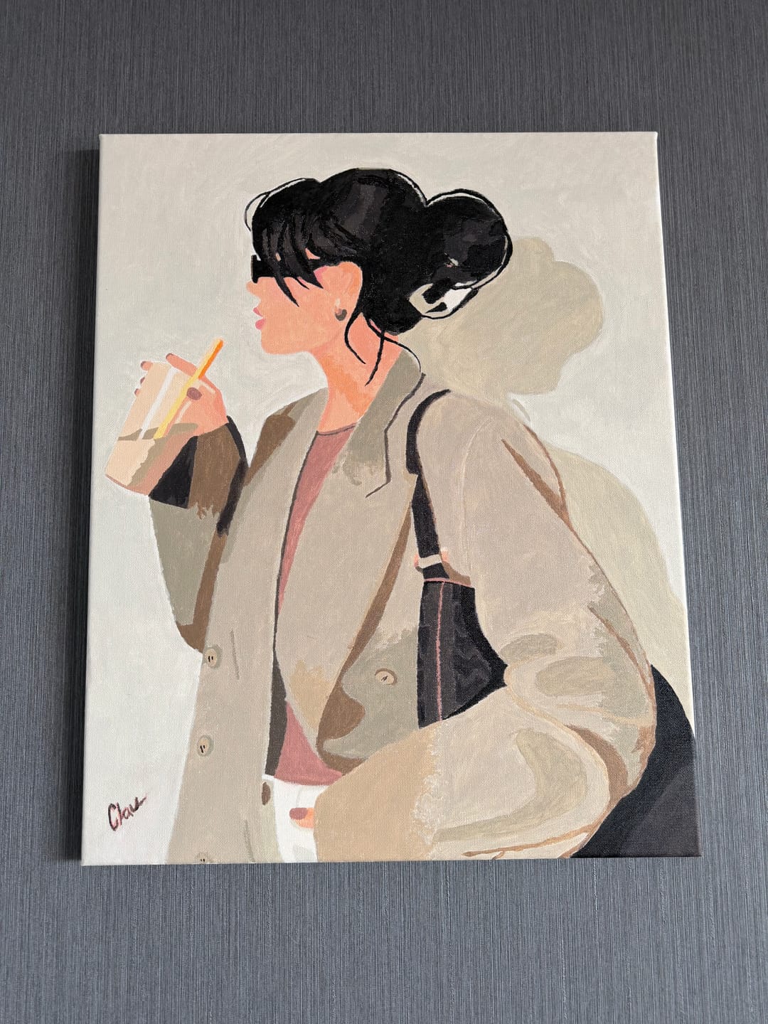 Customer photo review of Girl Boss (Pintura por Números) 40x50 cm