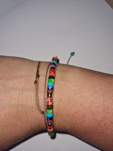 Customer photo review of 7 Chakra Energy Bracelet - Jaspis