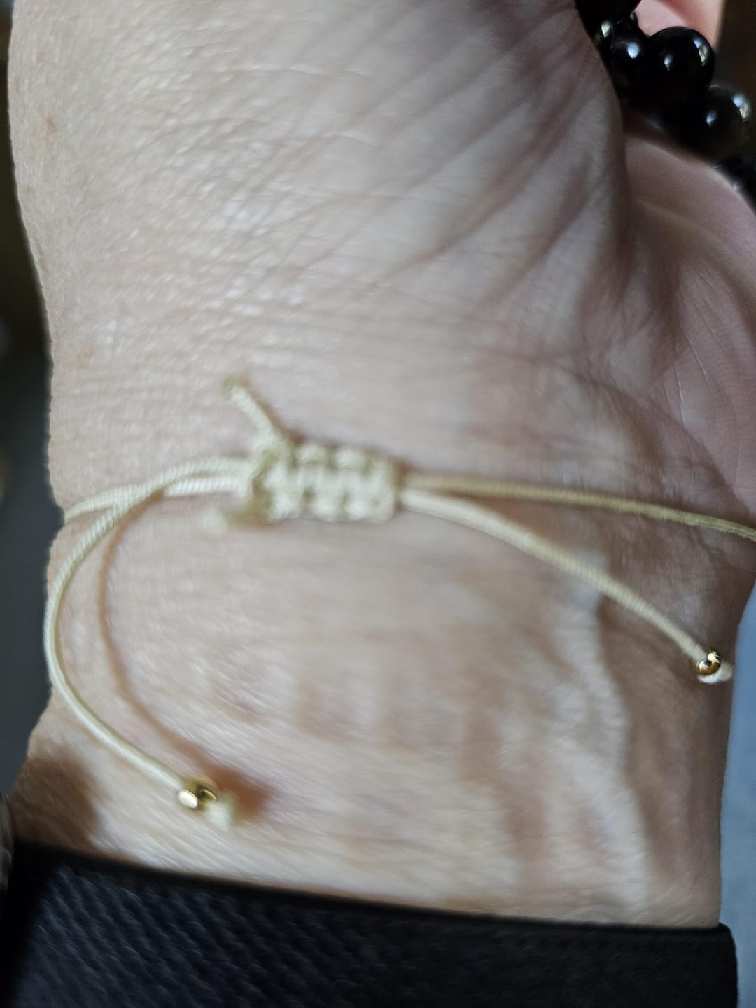 Customer photo review of Carnelian Bracelet - Natural Cord
