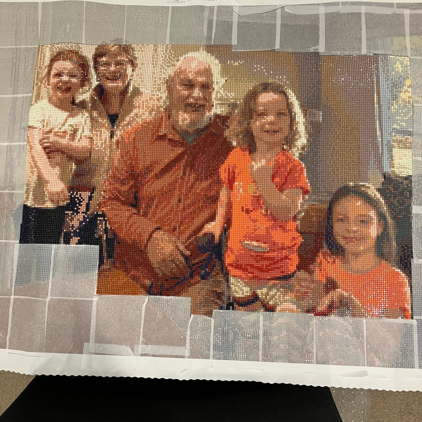 Customer photo review of Worlds Best Customized Diamond Painting Kit