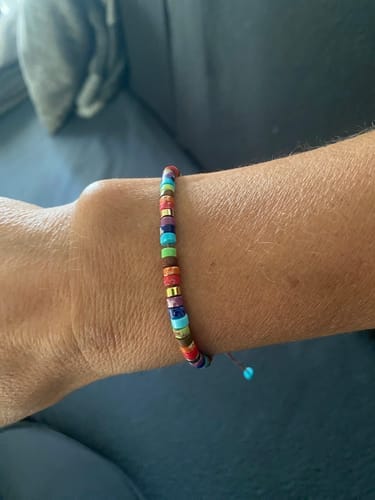 Customer photo review of 7 Chakra Energy Bracelet - Jaspis