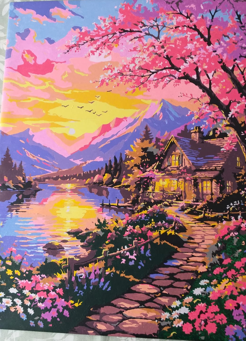 Customer photo review of Malen nach Zahlen - Abendzauber am See