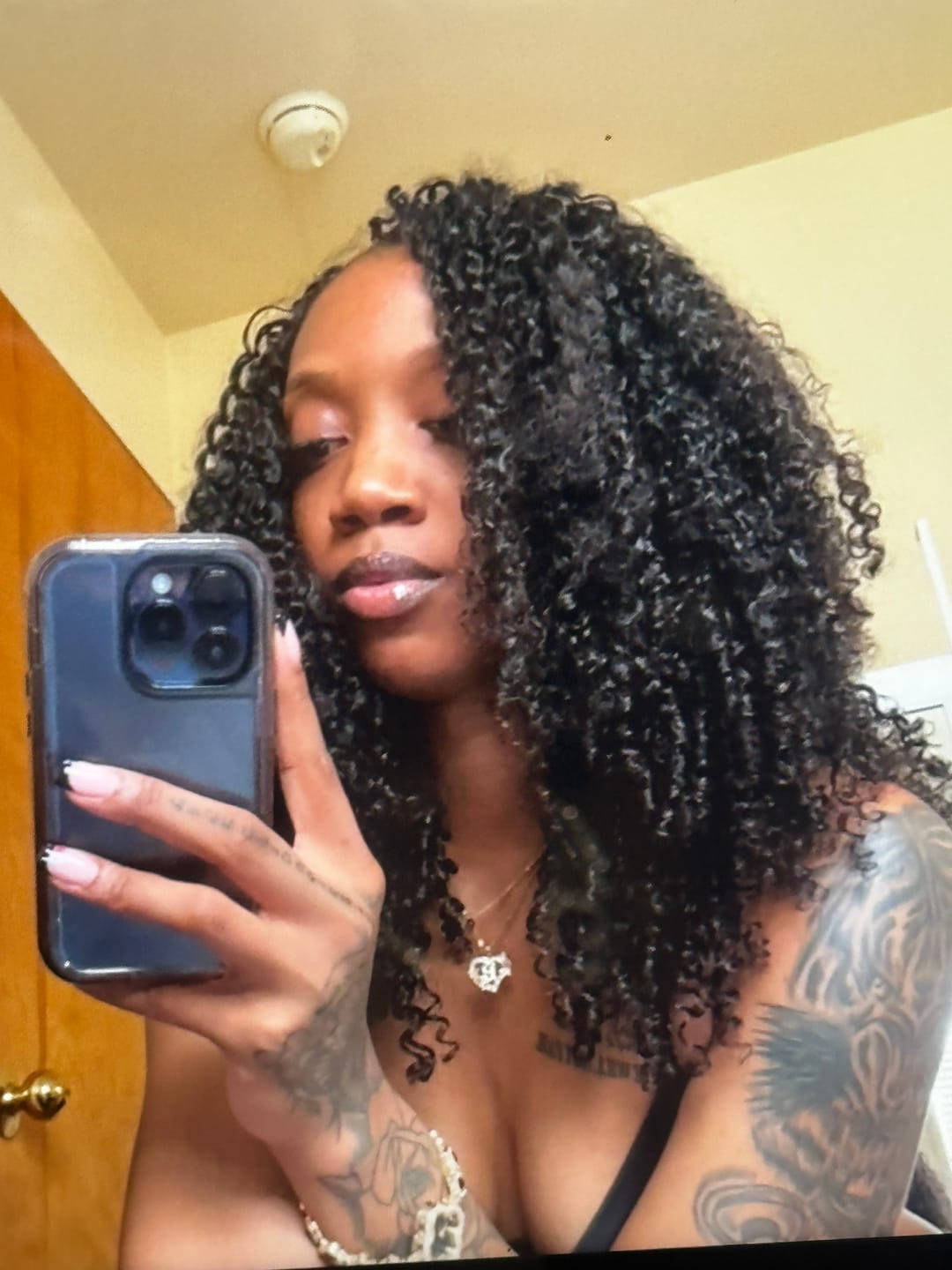 Customer photo review of Ywigs Burmese Water Curly Human Crochet Hair
