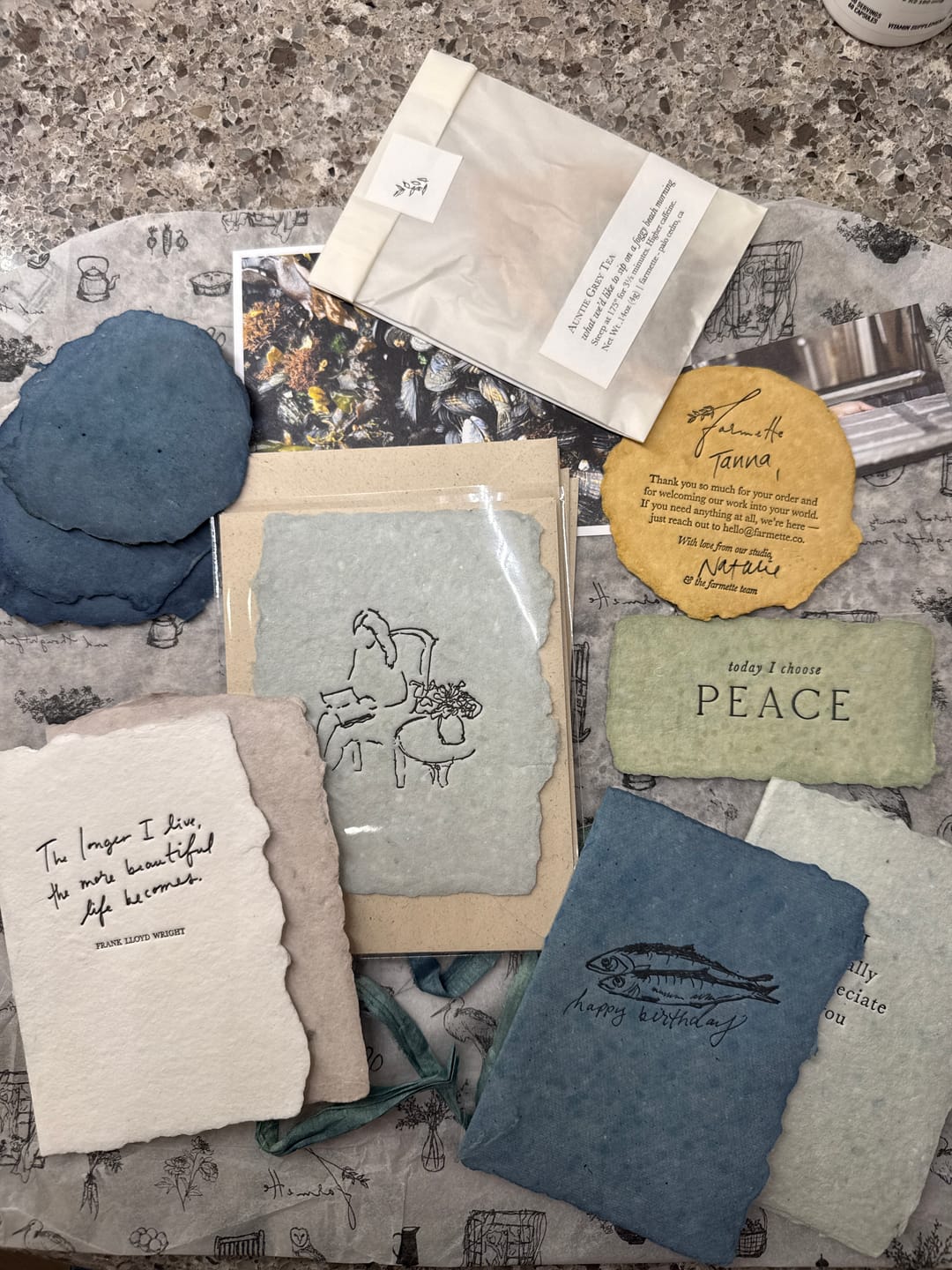 Customer photo review of Monthly Artisan Card Subscription