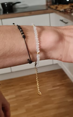 Customer photo review of Moonstone Pearl Bracelet