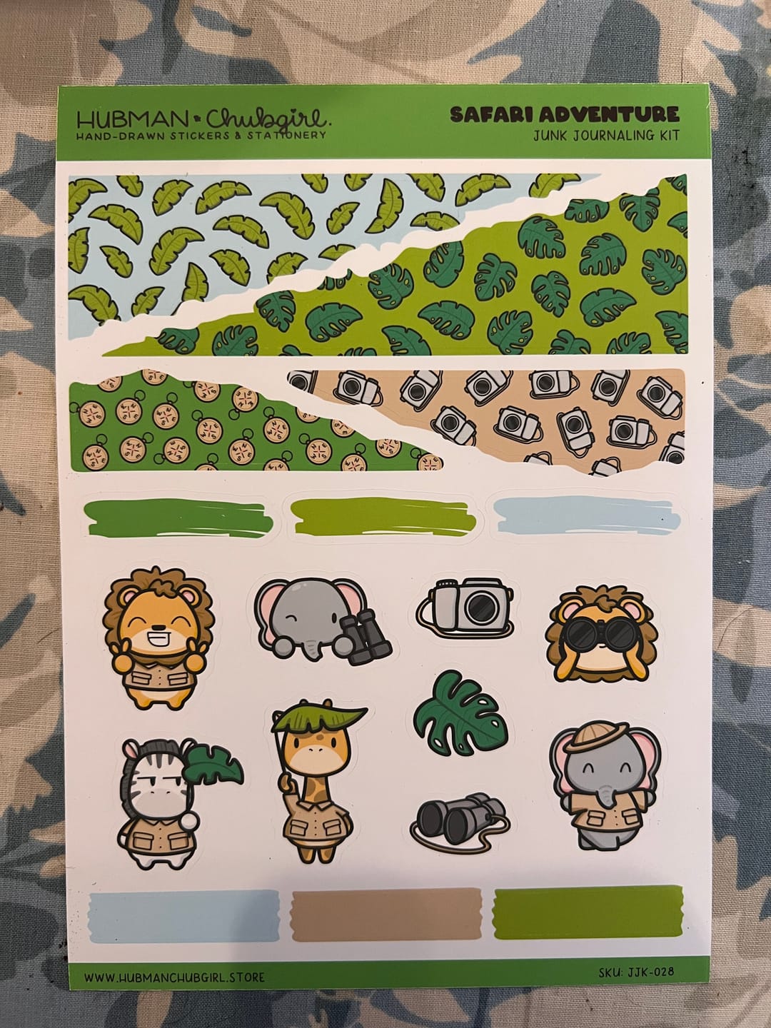 Customer photo review of Safari Adventure Junk Journaling Kit