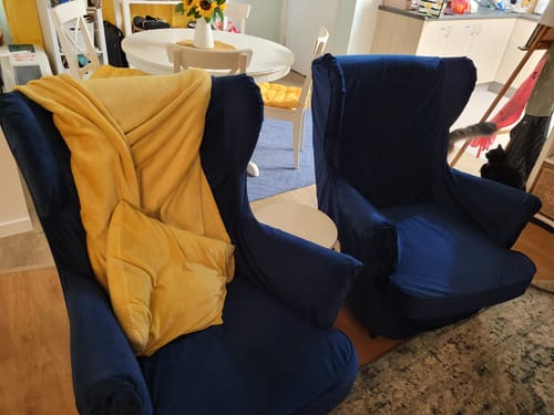 Customer photo review of Strandmon Armchair Cover