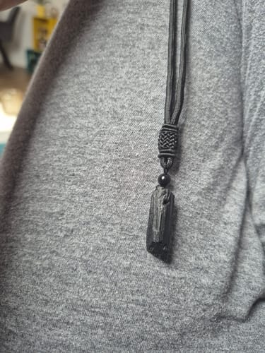 Customer photo review of Tourmaline Necklace - Natural Stone