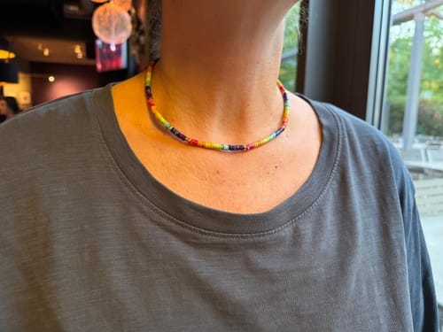 Customer photo review of 7 Chakra Jaspis Necklace