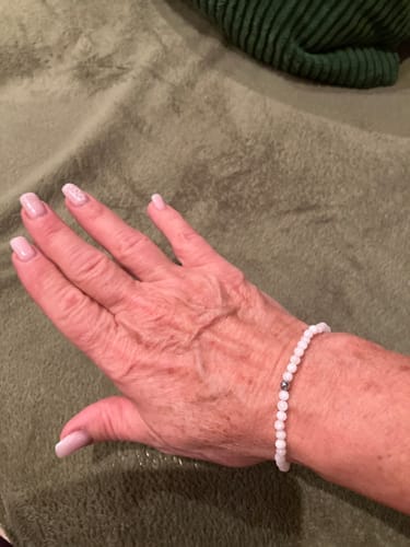 Customer photo review of Moonstone Bracelet - Natural Pearls