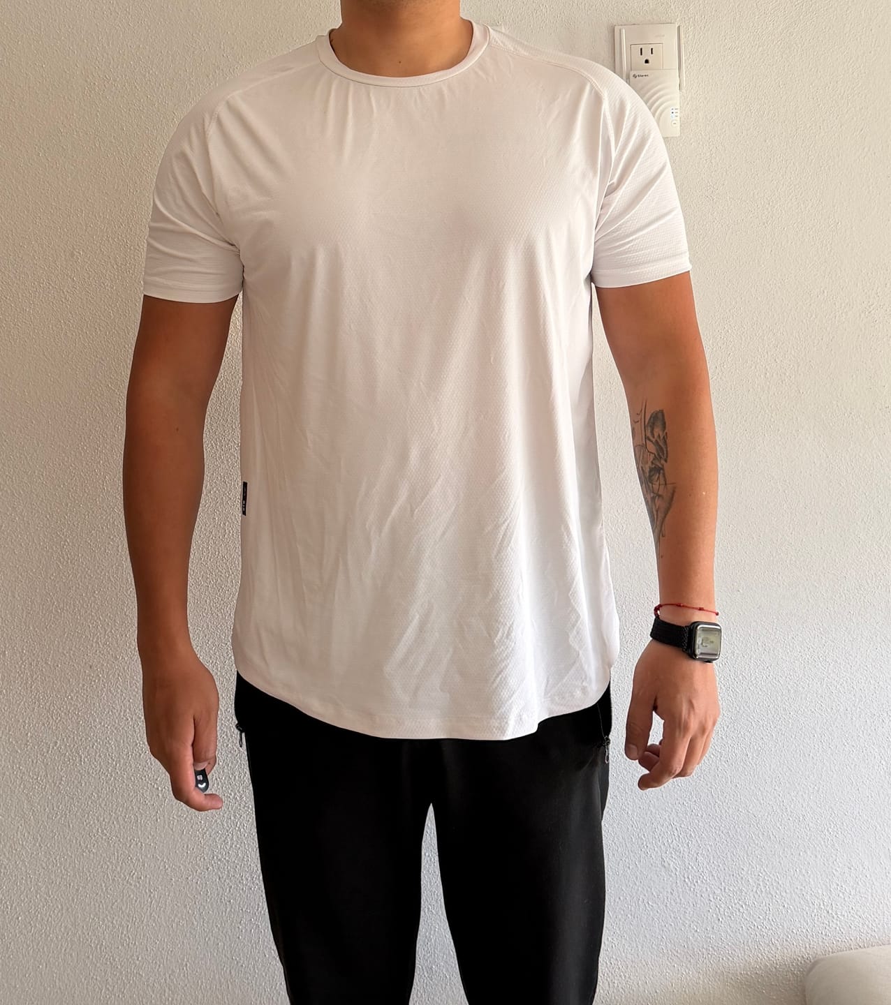 Customer photo review of Artial Performance Tee - White