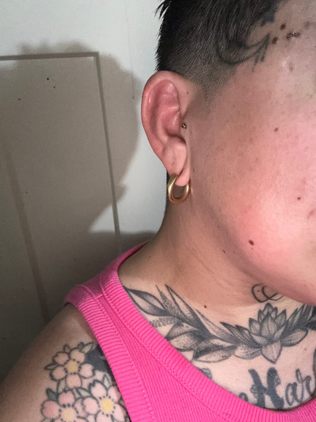 Customer photo review of Chunky Endless Hoops