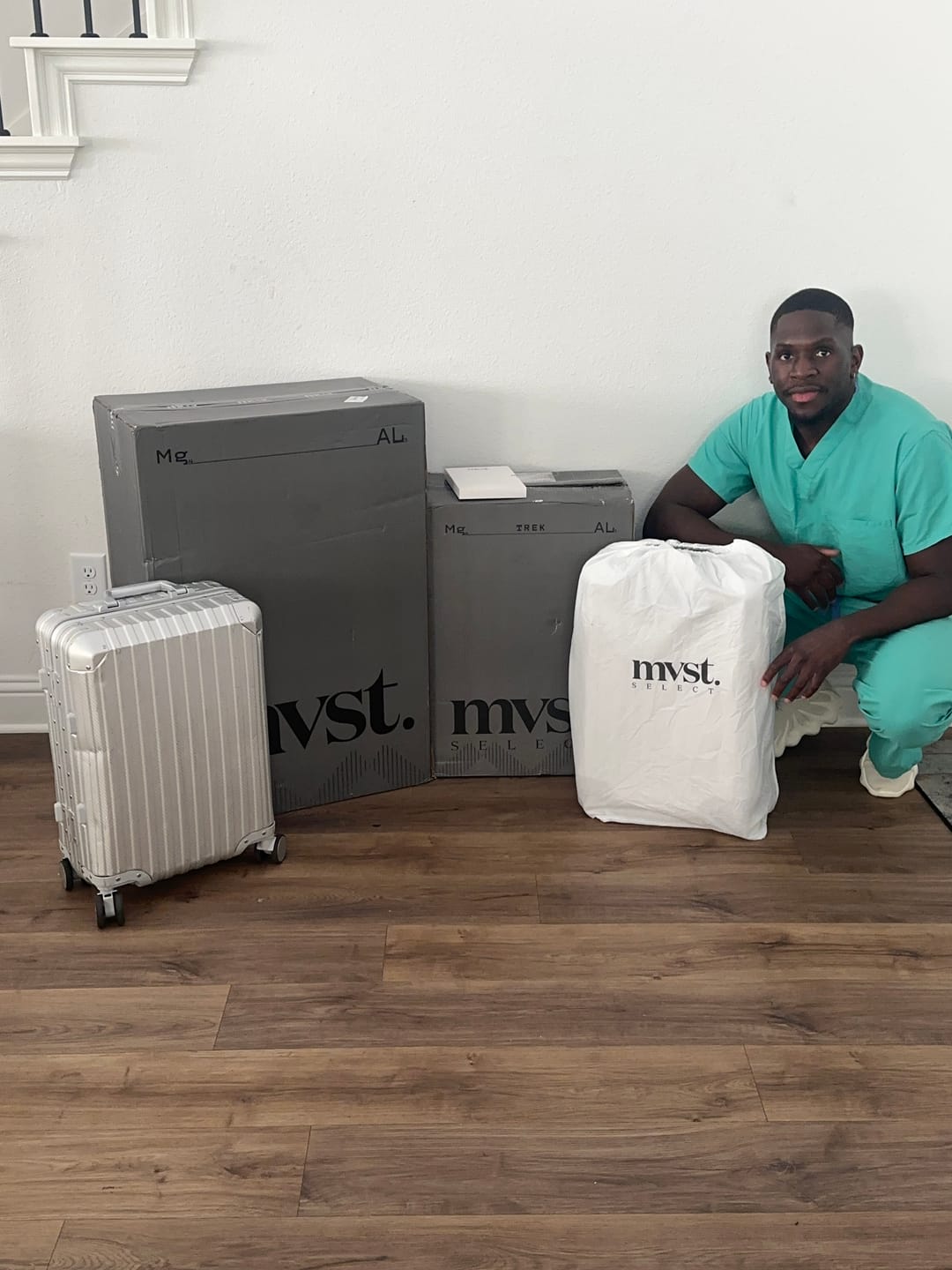 Customer photo review of TREVA Aluminum Suitcase Silver