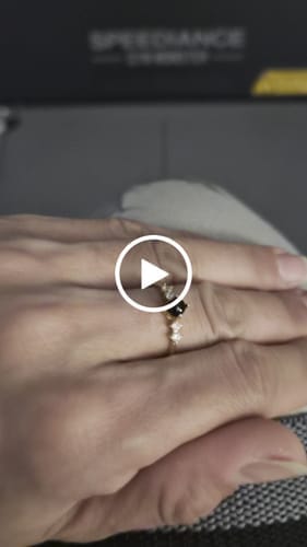 Customer photo review of Obsidian Ring - Pearl Cut