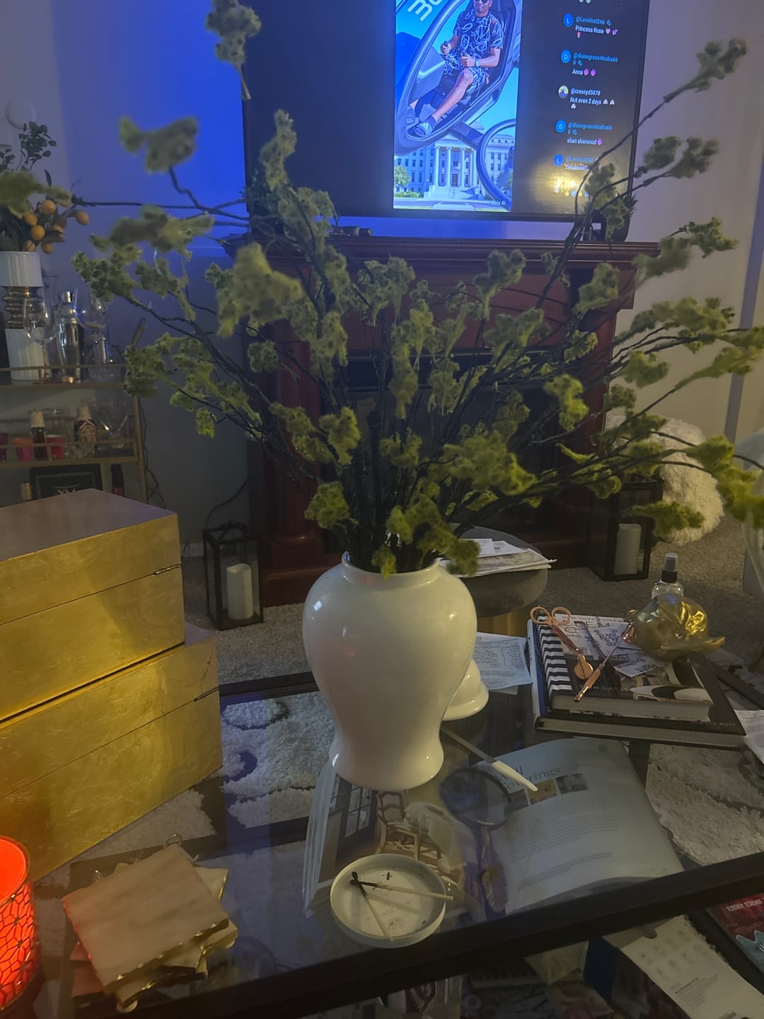Customer photo review of Artificial Branch with Green Buds, High Quality Artificial Flower, DIY Flora, Home Decoration, Gifts, Home Decor by DesignedBy The Boss