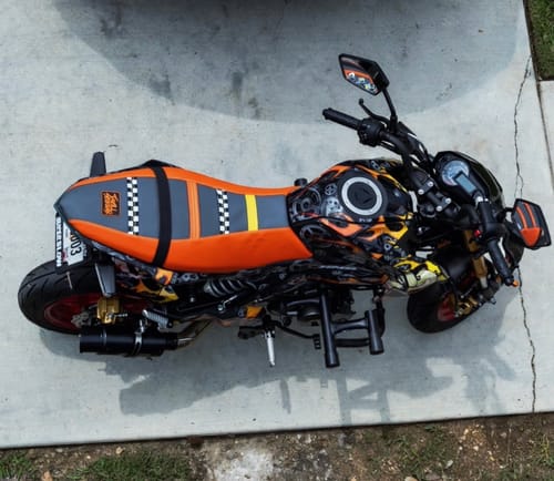 Customer photo review of Custom Seat Cover: 2025 Kawasaki Z125