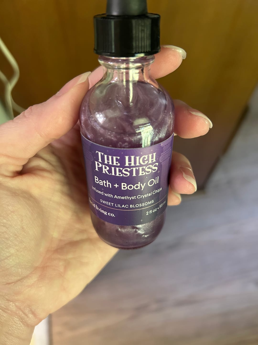 Customer photo review of The High Priestess Bath & Body Oil