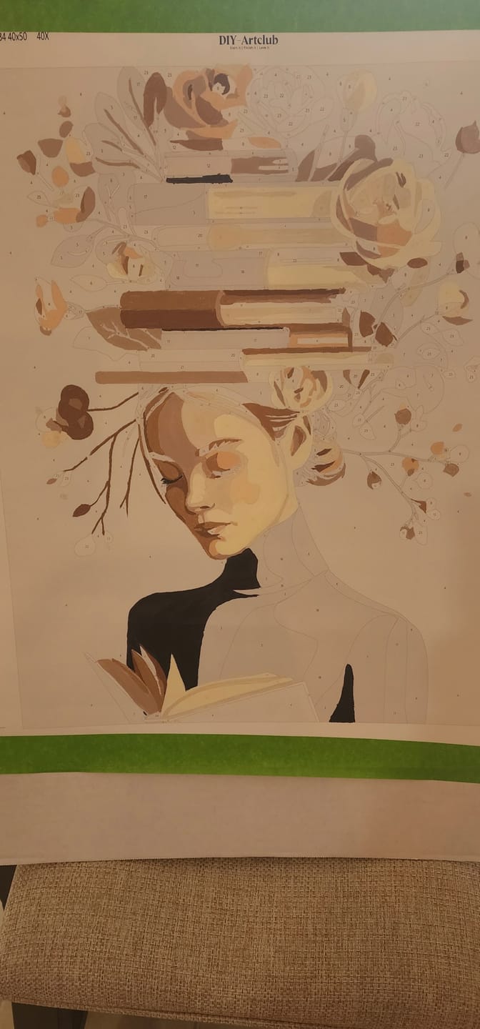 Customer photo review of Book garden | Paint by Number