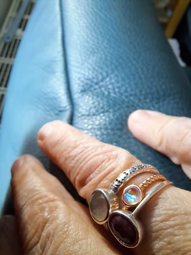Customer photo review of Moonstone Ring - Eye