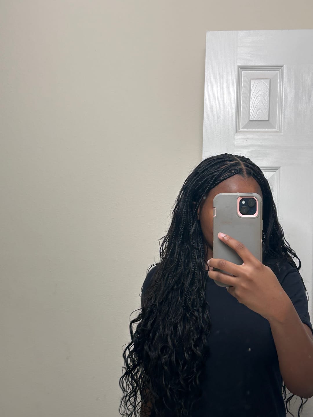 Customer photo review of Double Drawn Burmese Body Wave Human Braiding Hair