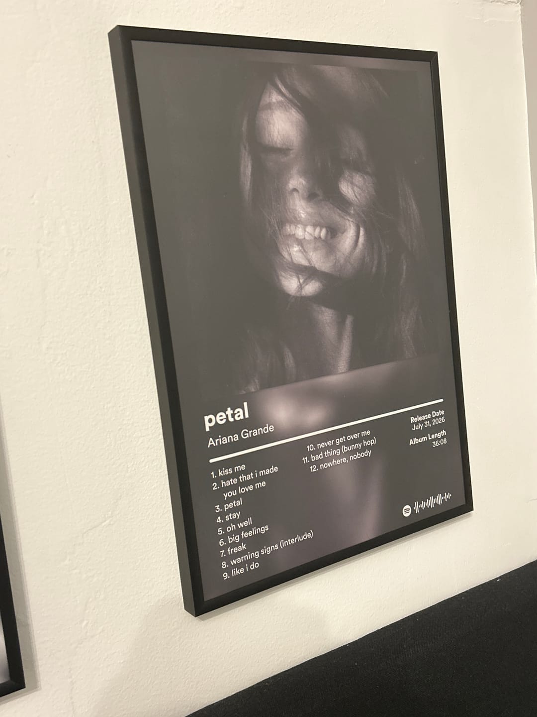 Customer photo review of Ariana Grande Album Posters