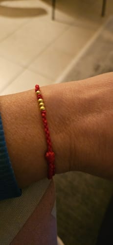 Customer photo review of Tibetan Luck Bracelet - Delicate
