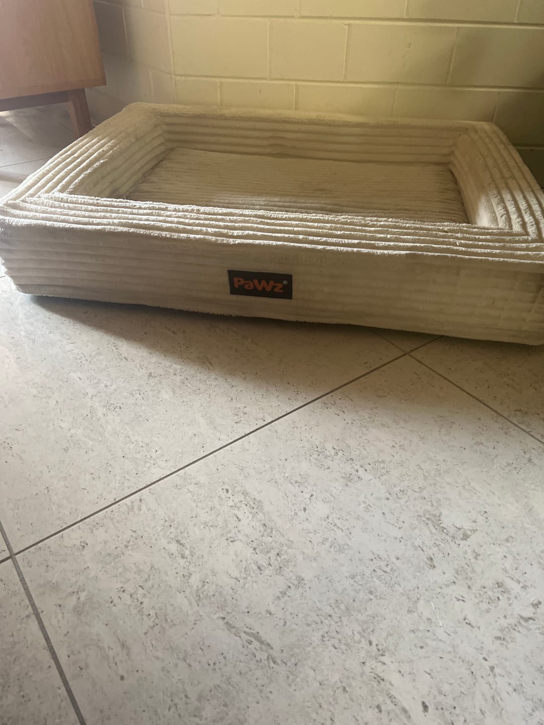Customer photo review of Pet Calming Bed – Waterproof & Washable