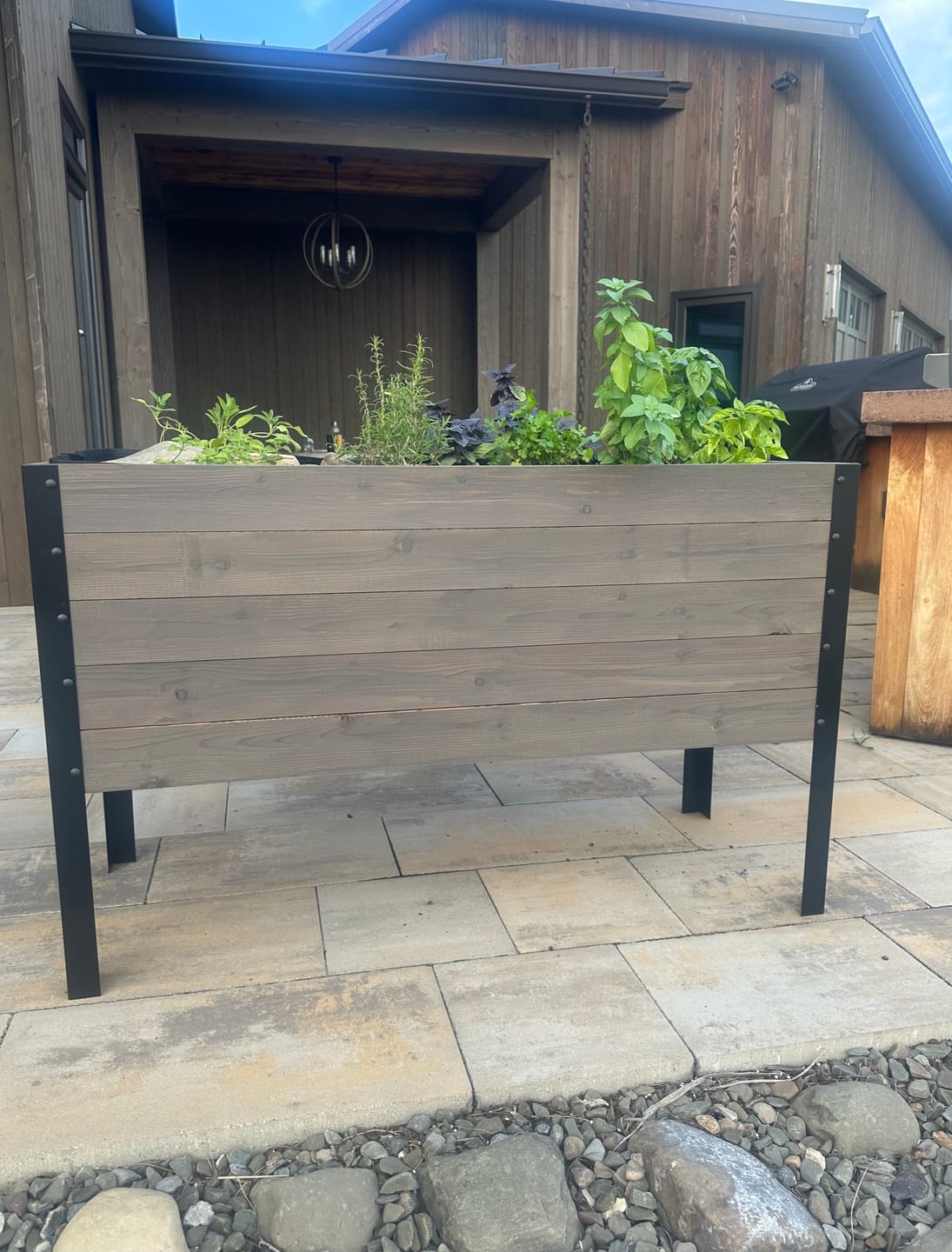 Customer photo review of 18″ x 48″ Deep Root Raised Garden Bed - 30″ TALL - Select Grade