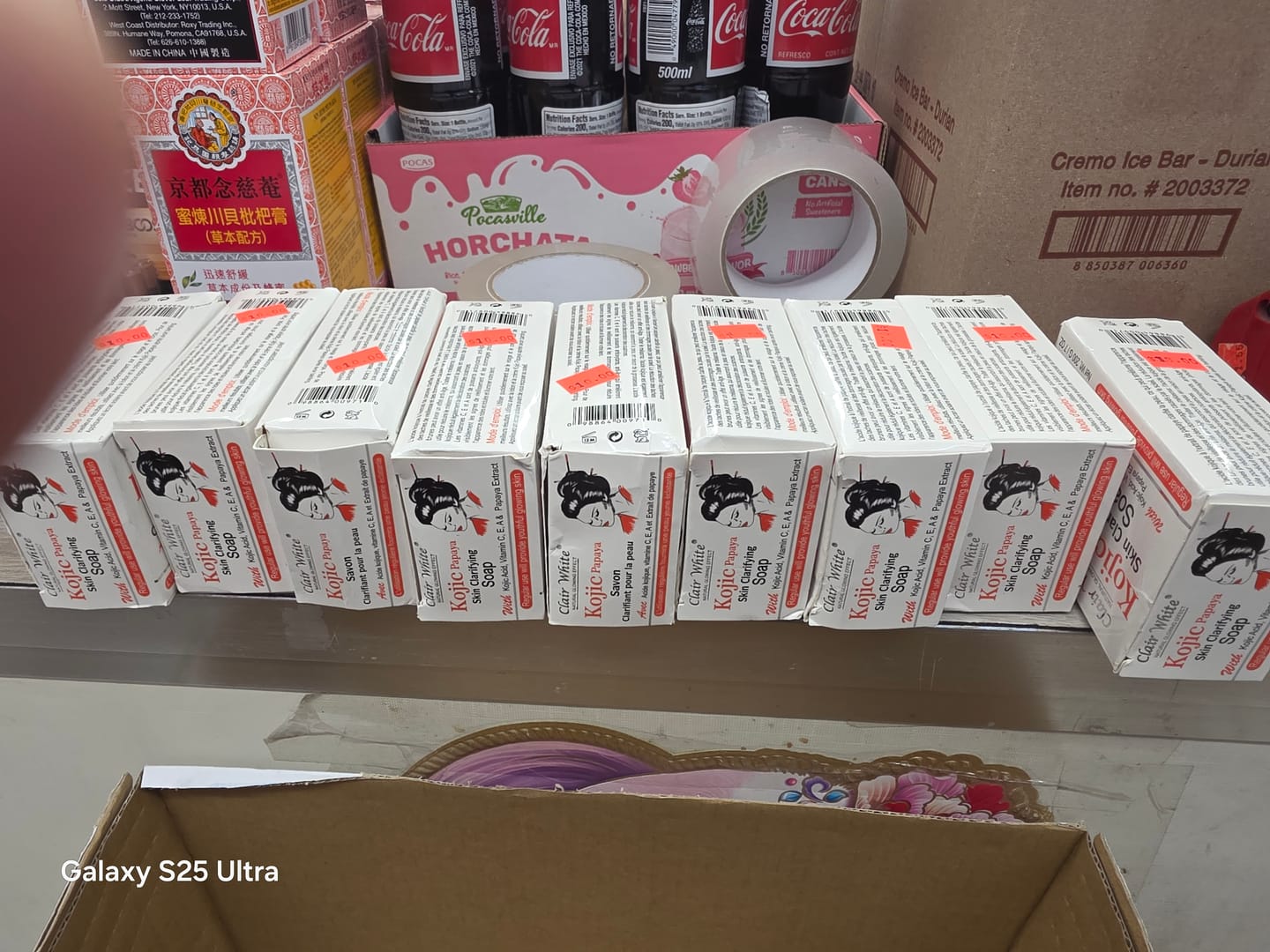 Customer photo review of Clair White Kojic Acid, Papaya Extract Skin Clarifying Soap 7oz