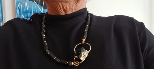 Customer photo review of Tourmaline Necklace - Natural Stones