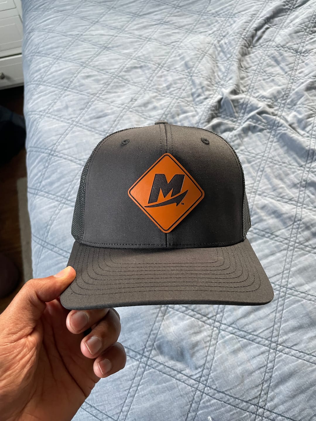 Customer photo review of Richardson 112 Custom Leather Patch Hats