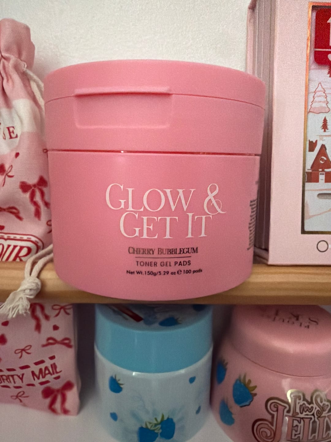 Customer photo review of Glow & Get It Collagen Gel Toner Pads (100 Pads)